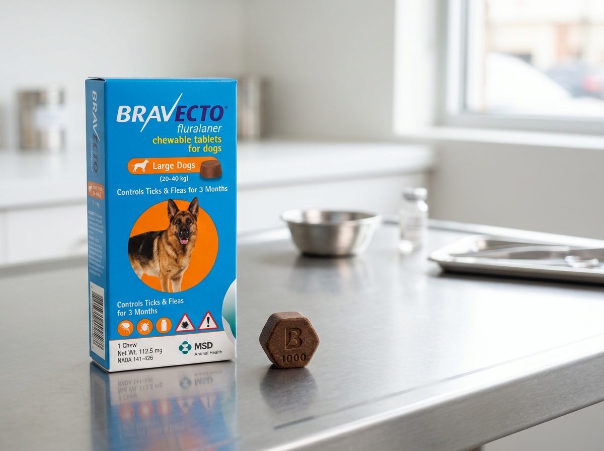 Bravecto Chewable Tick and Flea Treatment at Sterling Veterinary Services Abuja