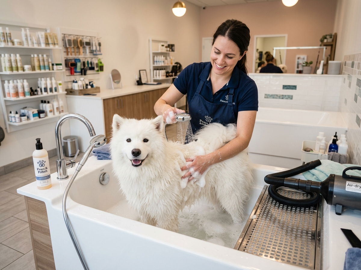 Gentle grooming and pet spa at Sterling Veterinary Services Life Camp